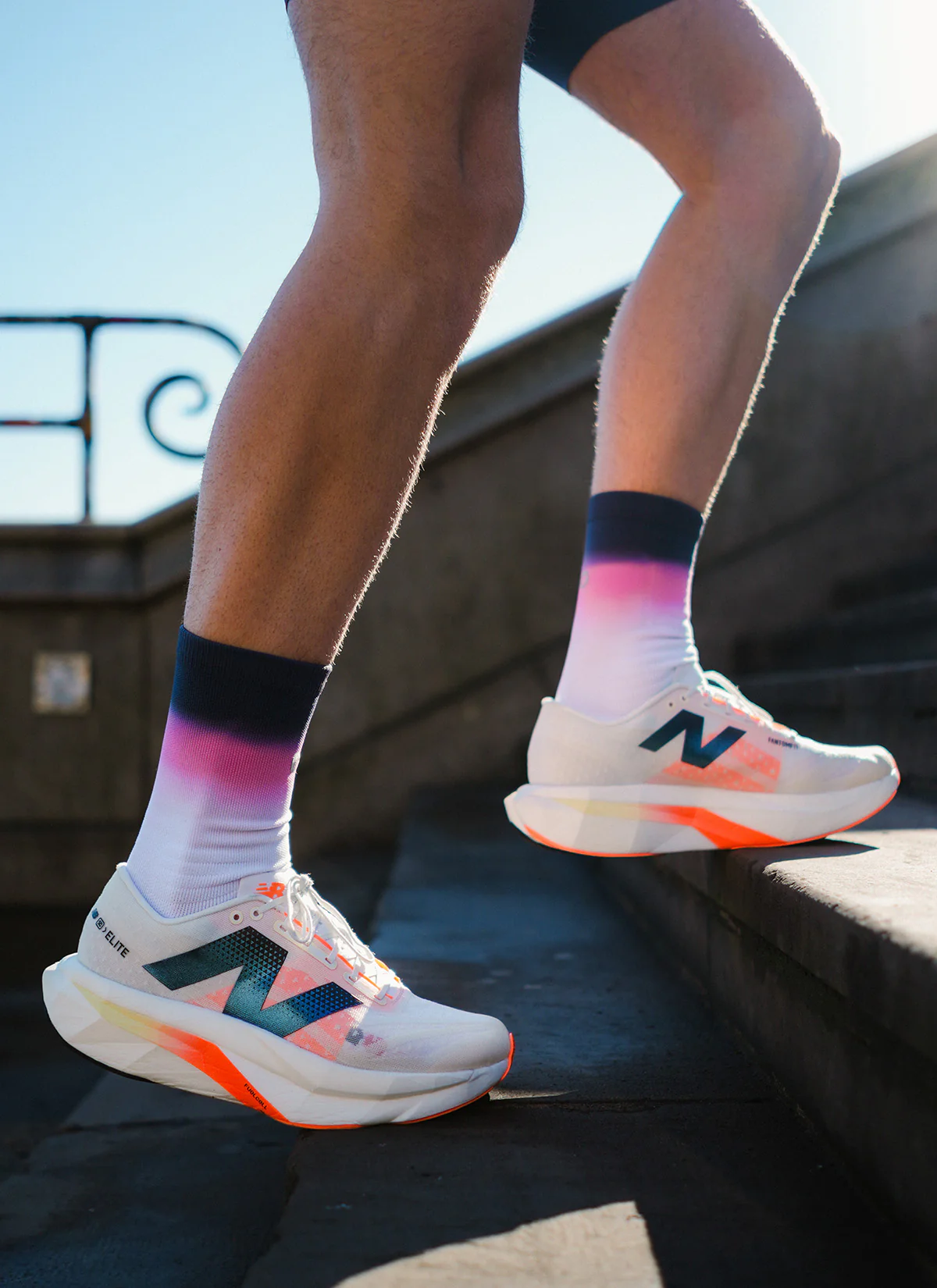 SHYU x BLACK SHEEP Racing Socks - White | Midnight | Fluoro - Image 3