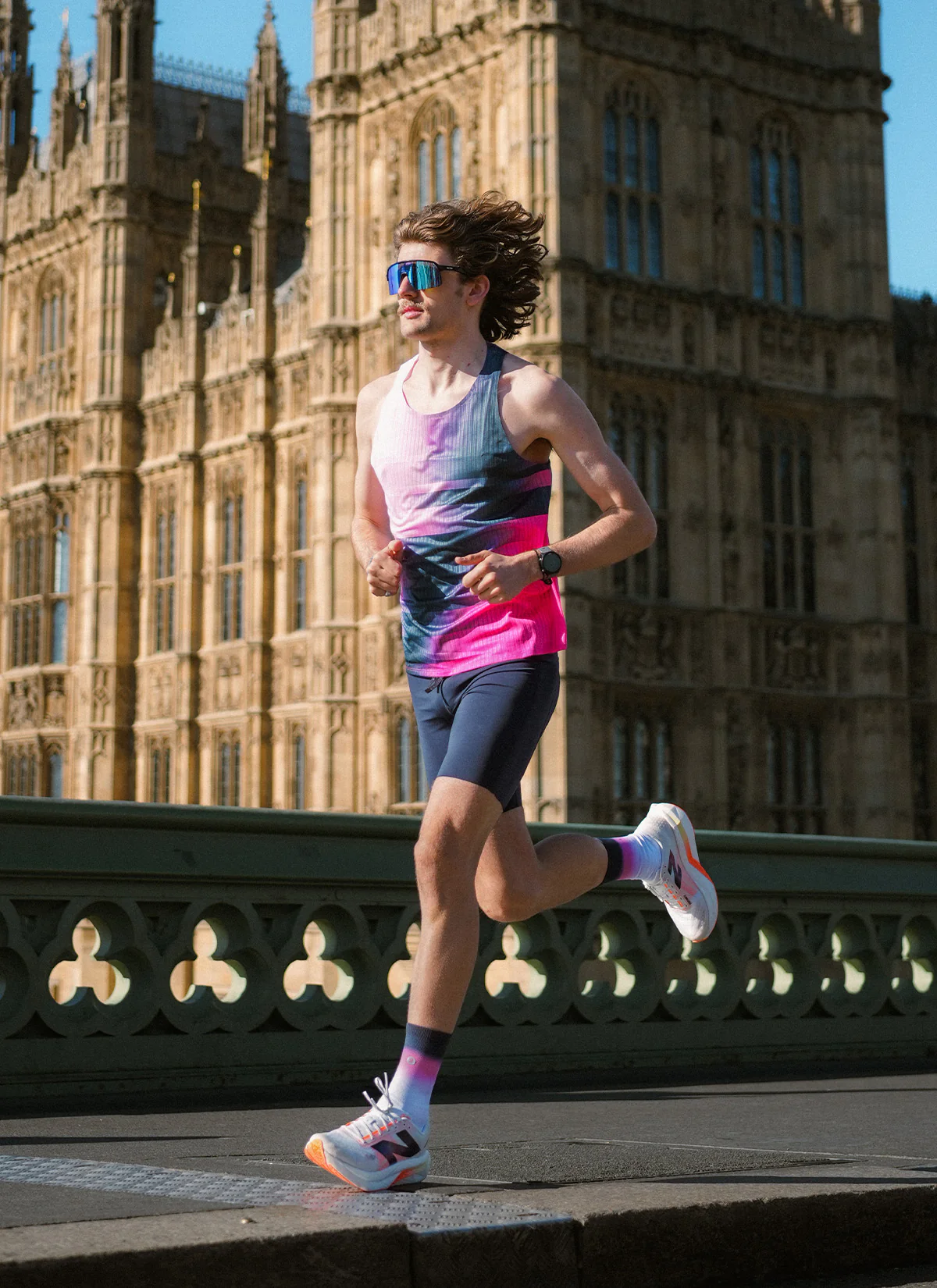 SHYU x BLACK SHEEP Racing Socks - White | Midnight | Fluoro - Image 4